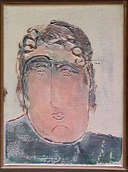 Mixed Media Potrait By Jim Casteel, Old School House, Coast Highway One, Monterey, Calif.
