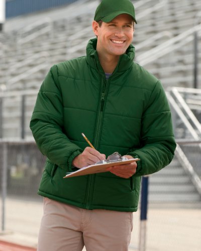 Harriton mens Nylon Stadium Jacket. M790