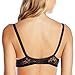 Leading Lady Women's Lace Padded Nursing Bra, Black Over Blush, 34D