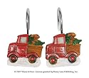 Truckin with Santa Shower Curtain Hooks