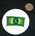 3 button / pin printed with British Pound Sterling Icon