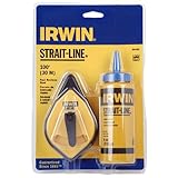 IRWIN Strait-Line 64494 100 Speed Line Reel with 4-Ounce Blue Chalk