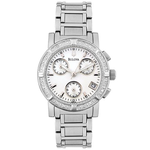 Bulova Women's Diamond Chronograph Watch #96R19