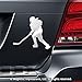 Ice Hockey Player Female Car Magnet