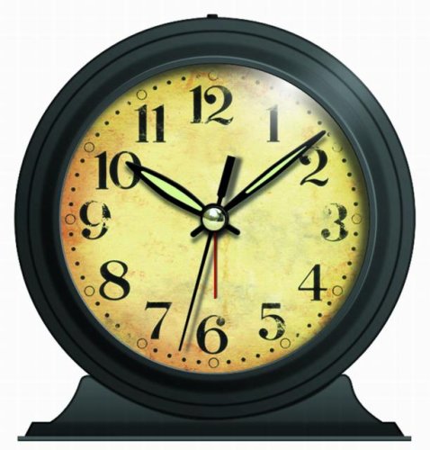 External hard drive:Infinity Instruments Antique Look Metal Alarm Clock