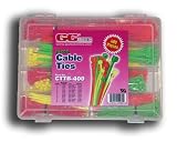 Neon Cable Ties Kit, 400 pieces