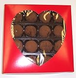 Scott's Cakes Cocoa Covered Dark Chocolate Truffles 1 Pound Heart Box
