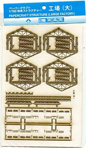 Aoshima Water Line Series 1:700 Papercraft Structure (Large Factory) #31542