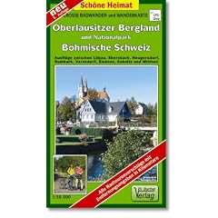 Oberlausitzer Bergland und Nationalpark B�hmische Schweiz 1 : 35 000. Radwander-und Wanderkarte: Ausfl�ge zwischen L�bau, Ebersbach, Neugersdorf, ... mit Entfernungsangaben in Kilometern
