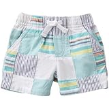 ジンボリー GYMBOREE/ パッチワークショーツ ブリジーブルー ボトムスショートパンツ 0～3ヶ月【並行輸入】