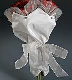 Satiny Wedding Bouquet Sleeve Cover for an Elegant Bridal Bouquet