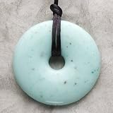Teething Bling Donut Shaped Pendant Necklace (Jade)