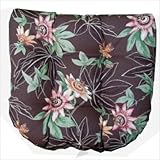 IMAGE OF Wicker Outdoor Chair Cushions - Set of 4 Fabric: Blue/Green Stripe