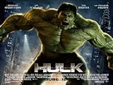 The Incredible Hulk Movie Poster Canvas Mounted