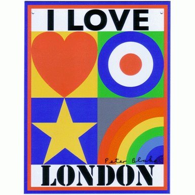 I Love London by Peter Blake (Limited Edition Print)