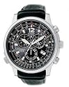 Citizen - AS4020-28E - Montre Homme - Quartz chronographe - Bracelet en Cuir noir