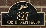 Tampa Bay Rays Black and Gold Personalized Address Plaque