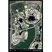 Epcot Center and MGM Studios, Florida Satellite print/poster map: 24"x36 Glossy