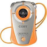 COBY CX-71 ORG Mini AM/FM Pocket Radio with Hand Strap