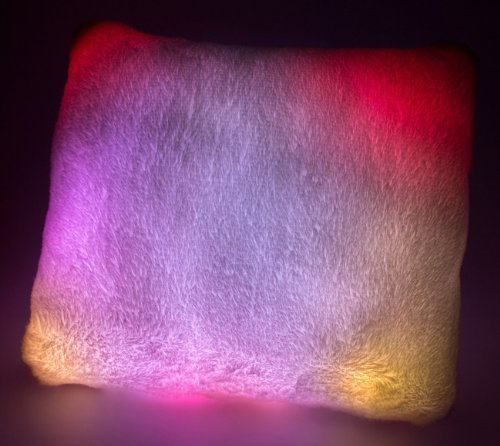 Bright Light Plush Decorative Cushion Night Light Up Pillow Multi