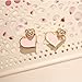 Bthdhk(TM) Love Pearl Diamond Pendant Pentagram Anti Dust Dock Ear Plug +Pink Love Home Button for Iphone 6S /6S Plus,iphone 6 6Plus,iphone 5S/SE,ipad Mini Ipad Air 2,ipod Touch 5