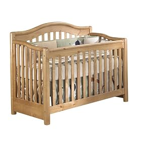 Click here to buy Vicki 4-in-1 Pine Crib - Oak by Sorelle.