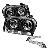 Carpart4u Chrysler 300 ( Signal Turn Signal Bulbs ) Halo LED Black Projector... by Carpart4u