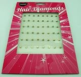 H2 Premium Crystal Rhinestones Hair Accessory for Women and Girls By Cheeky- Silver Night Out. To Use with Hair Straighteners.