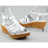 Produkt-Bild: BEST AGER Damen T-Strap Sandalette, made in portugal, Leder, weiss