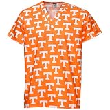 Tennessee Volunteers Tennessee Orange All Over Print Scrub Top