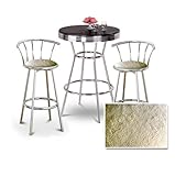 Chrome Bar Table & 2 Chrome 29