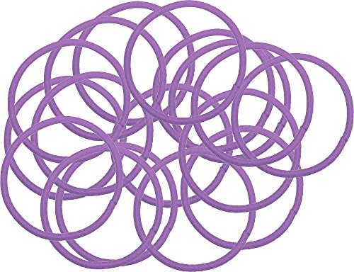 Elastic Hair Bands - Lavender - 50 pack