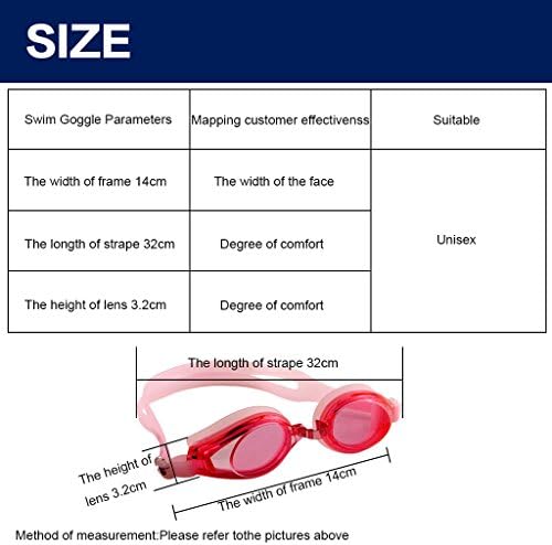 Umermaid Adult Fashion Adjustable Non-Fogging UV Protection Swimming galsses Goggles for Men Women (Pink)