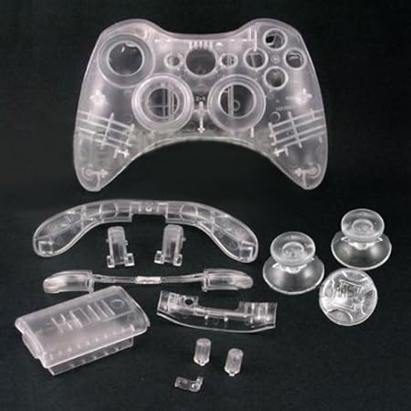 Xbox 360 Crystal Clear Replacement Controller Shell
