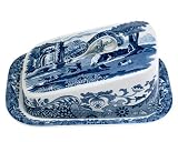 Spode Blue Italian Earthenware 7-1/2-Inch Cheese Wedge Dish