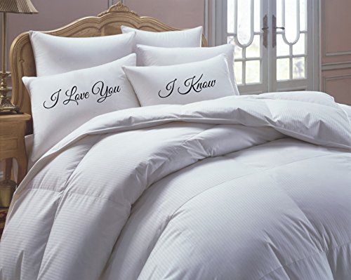 Star Wars Inspired Pillowcases I Love You, I Know-Script - NEW