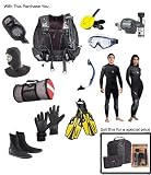 Sherwood Cold Water Dive Gear Package Mask,Wetsuit,Bag Plus