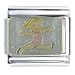 Pugster Little Girl Gymnast Italian Charms Bracelet Link