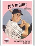 2008 Topps Heritage #39 Joe Mauer - Minnesota Twins (Baseball Cards)