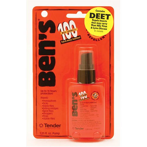 Tender Ben's 100 Max Pump Spray, 1.25 Ounce Bottle (Pack of 3) by Adventure Medical Kits
