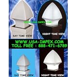 Solar Gothic Post Cap Light for 4x4 Post by USA-IMPEX.COM
