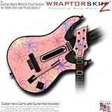 Kearas Flowers on Pink Skin fits Band Hero, Guitar Hero 5 & World Tour Guit ....