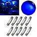 PA 10x LED 5050 3SMD Fuse Festoon Bulb Dome Interior Light & Car Auto Interior Sun Visor Vanity Mirror Light (29mm, Blue)