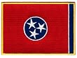 Tennessee State Flag Embroidered Patch Iron-On TN Emblem