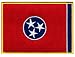 Tennessee State Flag Embroidered Patch Iron-On TN Emblem