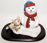 Festive Funtime By Leonardo - Ginger Cat Sitting Next To Snowman