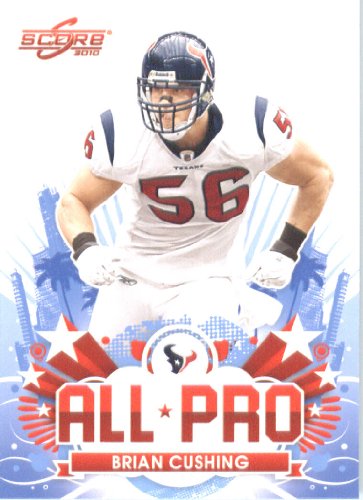 2010 Score All Pro Football Card # 30 Brian Cushing Houston Texans In A Protective ScrewDown Case!