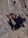 Male Rock Climbing in the Big Horn Mountains of Wyoming Artists Photographic Poster Print by Bobby Model, 18x24