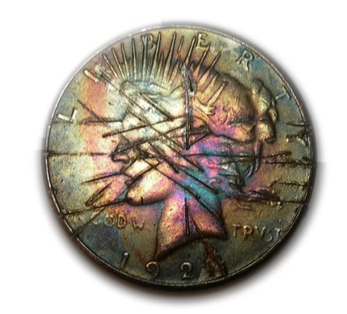  Batman: The Dark Knight - Two Face Silver Dollar Coin Replica