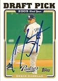 Cesar Carrillo Signed San Diego Padres 2005 Topps Card